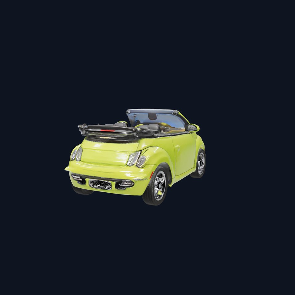 Lime Green Convertible model pack